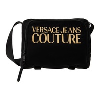 베르사체 진 꾸뛰르 베르사체 Versace Jeans Couture Black Bonded Messenger Bag 231202M170019