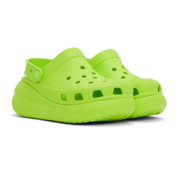 크록스 Crocs Green Crush Clogs 231209F121041