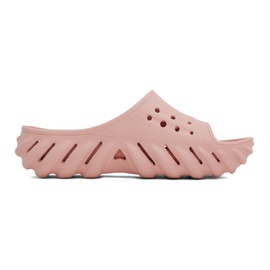 Crocs Pink Echo Slides 231209M234077