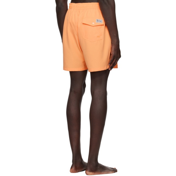 폴로랄프로렌 폴로 랄프 로렌 Polo Ralph Lauren Orange Embroidered Swim Shorts 231213M208009