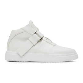 솔리드 옴므 Solid Homme White Leather Sneakers 231221M236000