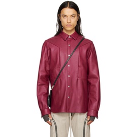 릭 오웬스 Rick Owens Pink Fogpocket Leather Jacket 231232M181008