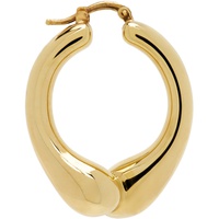 질샌더 Jil Sander Gold Twisted Single Earring 231249F022012
