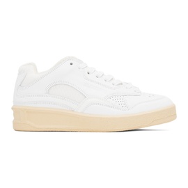질샌더 Jil Sander White Low-Top Sneakers 231249F128022