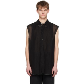 질샌더 Jil Sander Black Relaxed-Fit Shirt 231249M192011