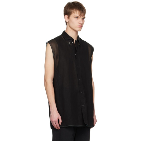 질샌더 질샌더 Jil Sander Black Relaxed-Fit Shirt 231249M192011