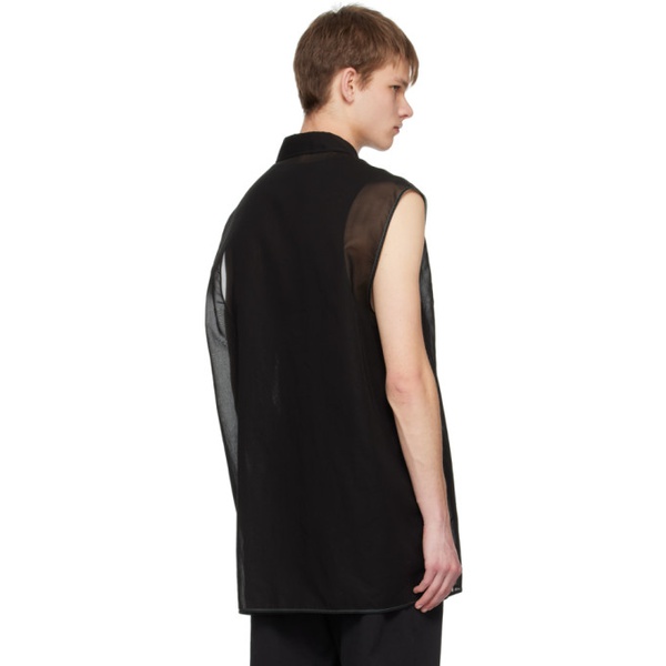 질샌더 질샌더 Jil Sander Black Relaxed-Fit Shirt 231249M192011