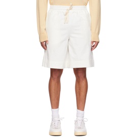질샌더 Jil Sander White Drawstring Shorts 231249M193004