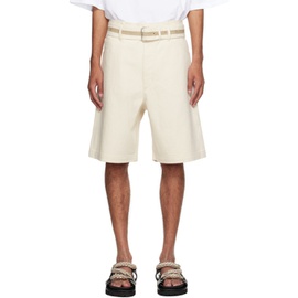 질샌더 Jil Sander 오프화이트 Off-White Belted Denim Shorts 231249M193033