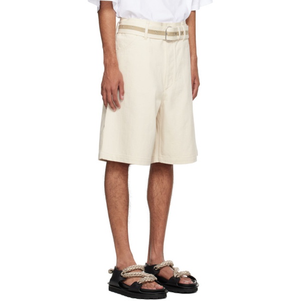 질샌더 질샌더 Jil Sander 오프화이트 Off-White Belted Denim Shorts 231249M193033