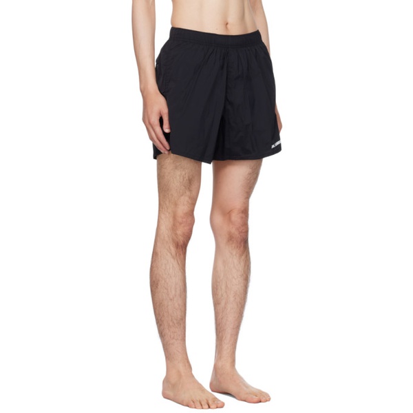 질샌더 질샌더 Jil Sander Black Printed Swim Shorts 231249M208001