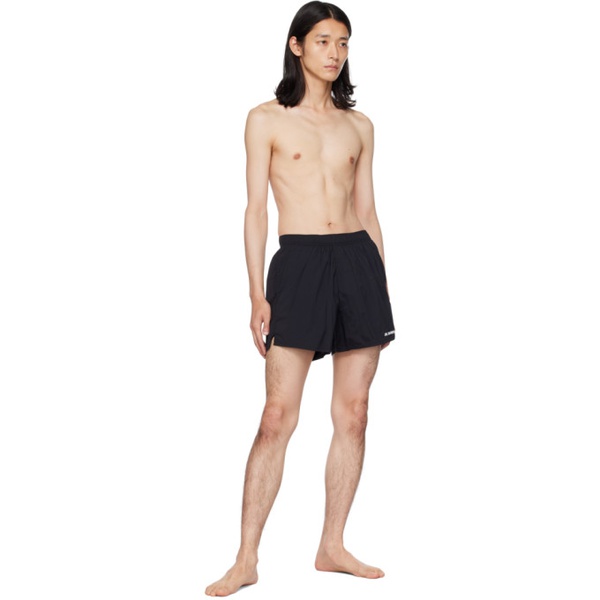 질샌더 질샌더 Jil Sander Black Printed Swim Shorts 231249M208001