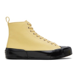 질샌더 Jil Sander Yellow High-Top Sneakers 231249M236004