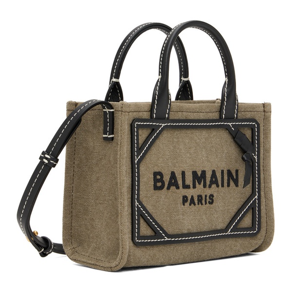 발망 발망 Balmain Khaki Mini B-Army Bag 231251F048041