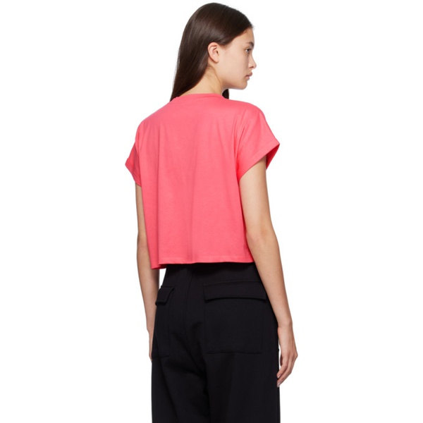 발망 발망 Balmain Pink Flock T-Shirt 231251F111052