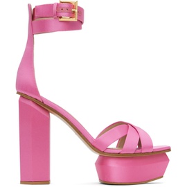 발망 Balmain Pink Ava Sandals 231251F125002