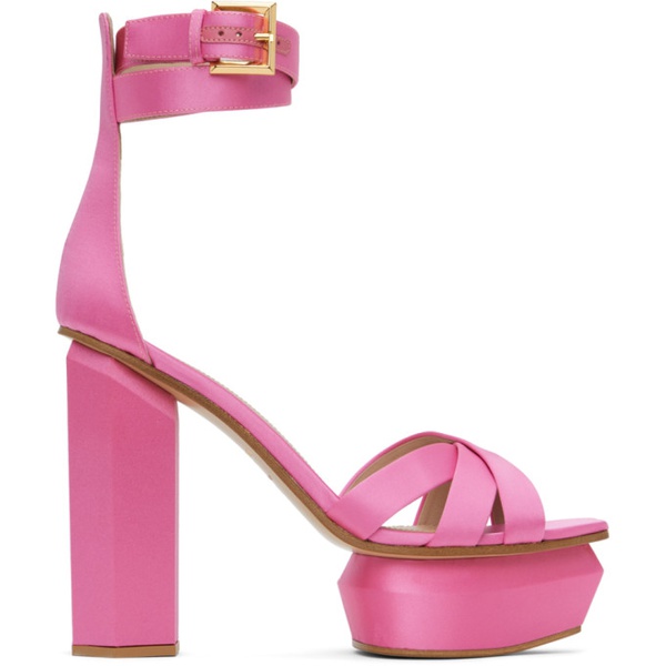 발망 발망 Balmain Pink Ava Sandals 231251F125002