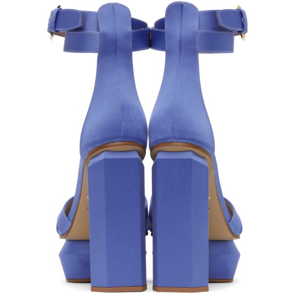 발망 발망 Balmain Blue Ava Sandals 231251F125004