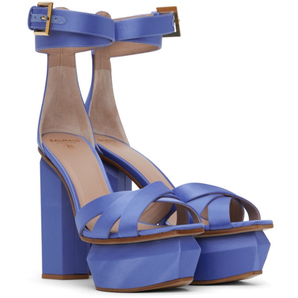 발망 발망 Balmain Blue Ava Sandals 231251F125004