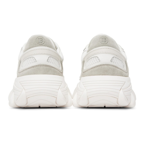 발망 발망 Balmain White B-East Sneakers 231251F128004