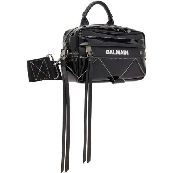 발망 발망 Balmain Black Logo Print Bag 231251M170004