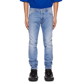 발망 Balmain Blue Faded Jeans 231251M186001