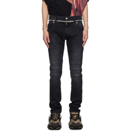 발망 Balmain Black Slim-Fit Jeans 231251M186011
