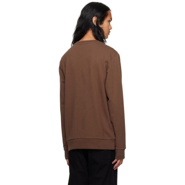 발망 발망 Balmain Brown Bonded Sweatshirt 231251M204032