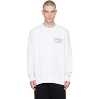 발망 Balmain White Patch Sweatshirt 231251M204035