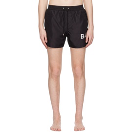 발망 Balmain Black Printed Swim Shorts 231251M208026