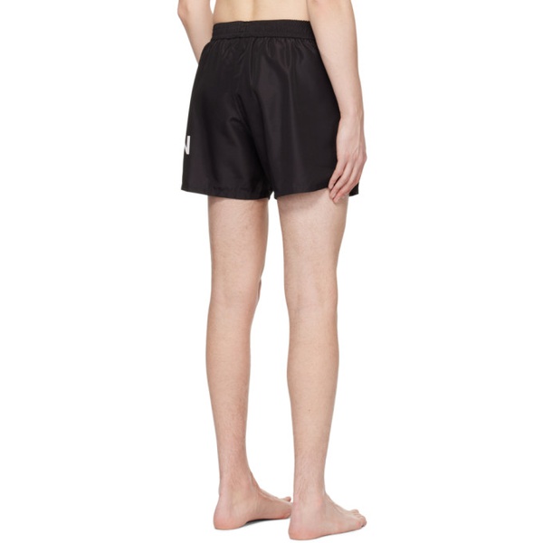 발망 발망 Balmain Black Printed Swim Shorts 231251M208026