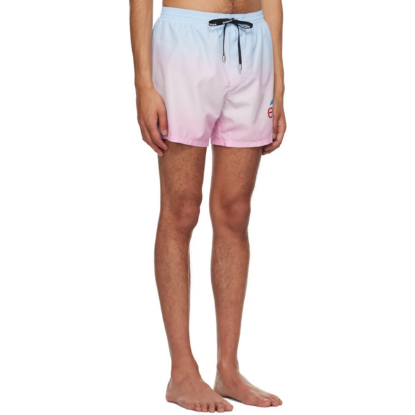 발망 발망 Balmain Pink Evian 에디트 Edition Swim Shorts 231251M208032