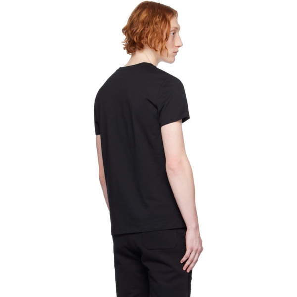 발망 발망 Balmain Black Printed T-Shirt 231251M213010