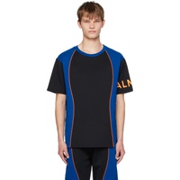 발망 Balmain Black & Blue Paneled T-Shirt 231251M213040