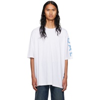 발망 Balmain White Printed T-Shirt 231251M213062