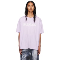 발망 Balmain Purple Bonded T-Shirt 231251M213070