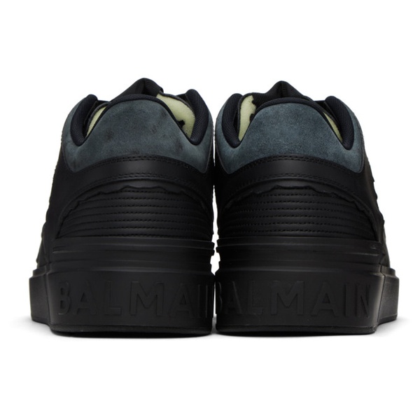 발망 발망 Balmain Black B-Court Mid-Top Sneakers 231251M237032