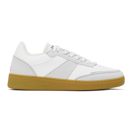 아페쎄 A.P.C. White & Gray Plain Sneakers 231252F128007