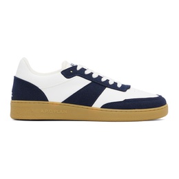아페쎄 A.P.C. White & Navy Plain Sneakers 231252M237011