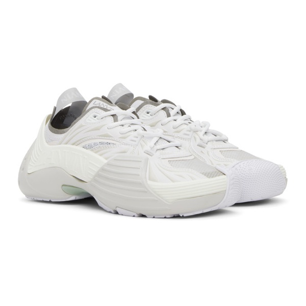  랑방 Lanvin White Flash-X Sneakers 231254M237052