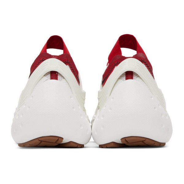  랑방 Lanvin SSENSE Exclusive Red & White Flash-X Sneakers 231254M237069