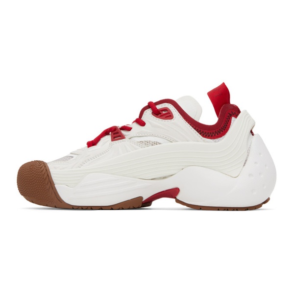  랑방 Lanvin SSENSE Exclusive Red & White Flash-X Sneakers 231254M237069
