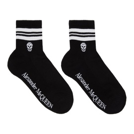 알렉산더맥퀸 Alexander McQueen Black Skull Sport Socks 231259F076000