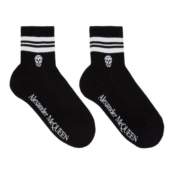 알렉산더 맥퀸 알렉산더맥퀸 Alexander McQueen Black Skull Sport Socks 231259F076000