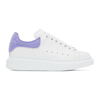 알렉산더맥퀸 Alexander McQueen White & Purple Oversized Sneakers 231259F128039