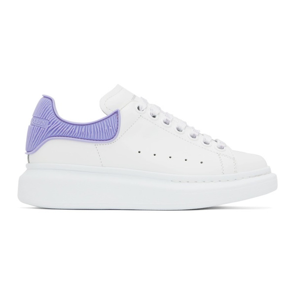 알렉산더 맥퀸 알렉산더맥퀸 Alexander McQueen White & Purple Oversized Sneakers 231259F128039