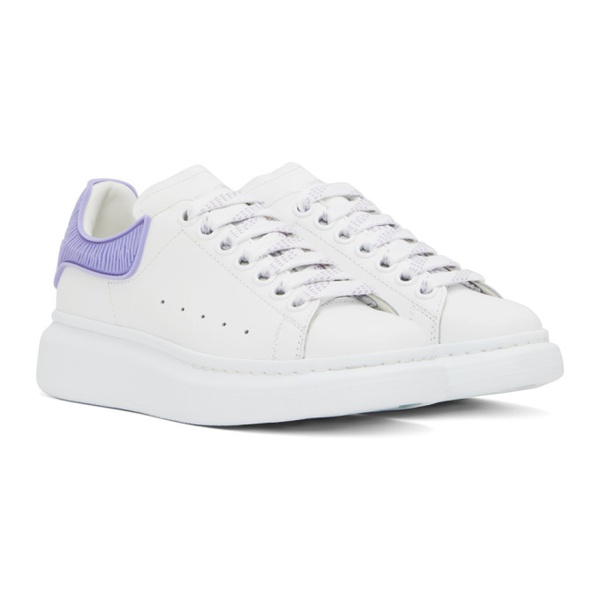 알렉산더 맥퀸 알렉산더맥퀸 Alexander McQueen White & Purple Oversized Sneakers 231259F128039