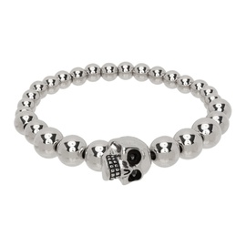 알렉산더맥퀸 Alexander McQueen Silver Skull Bracelet 231259M142027