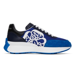 알렉산더맥퀸 Alexander McQueen Blue Sprint Runner Sneakers 231259M237100