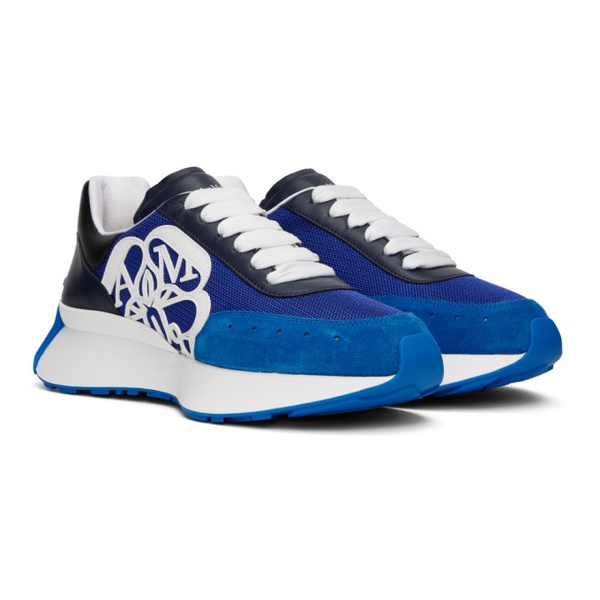 알렉산더 맥퀸 알렉산더맥퀸 Alexander McQueen Blue Sprint Runner Sneakers 231259M237100